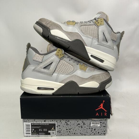 Jordan Shoes - Nike Air Jordan 4 Retro SE GS Craft “Photon Dust”